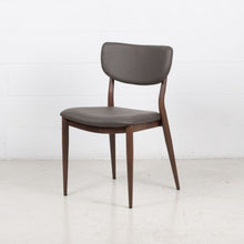 Load image into Gallery viewer, Evans Walnut Metal Dining Chair
